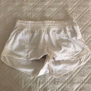 White lululemon shorts